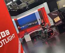 Drumathon BBC Spotlight (3)